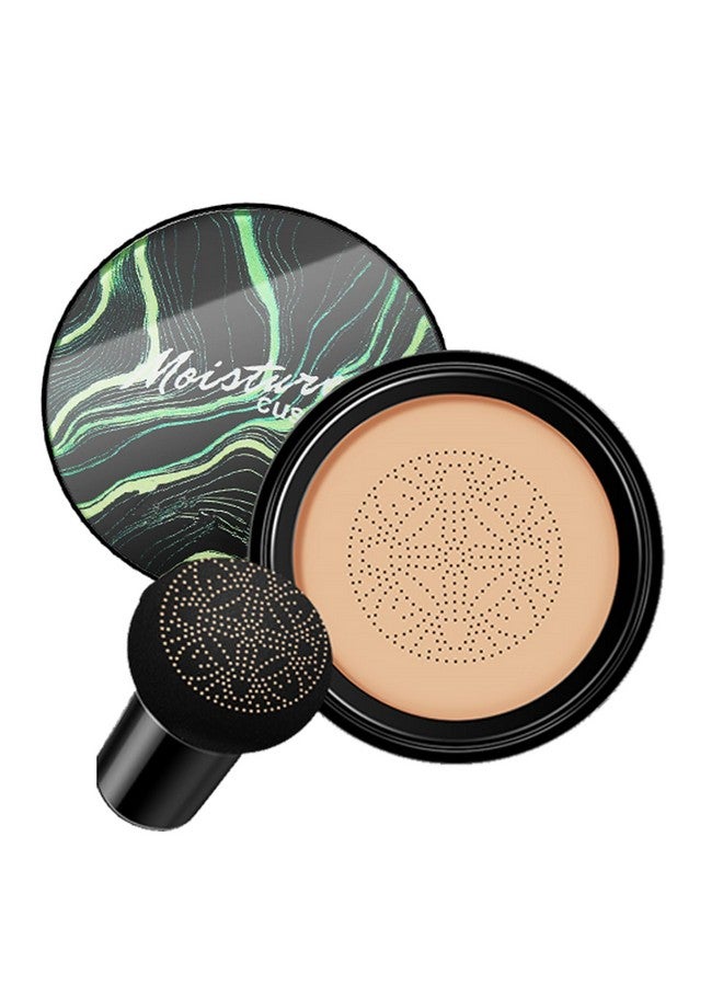 nvyue Air Cushion CC Cream Mushroom Head Foundation,BB Cream Makeup Foundation,Moisturizing Concealer,Long Lasting Full Coverage Waterproof,Even Skin Tone for All Skin Types (2# Natural, 20g) - Image 1