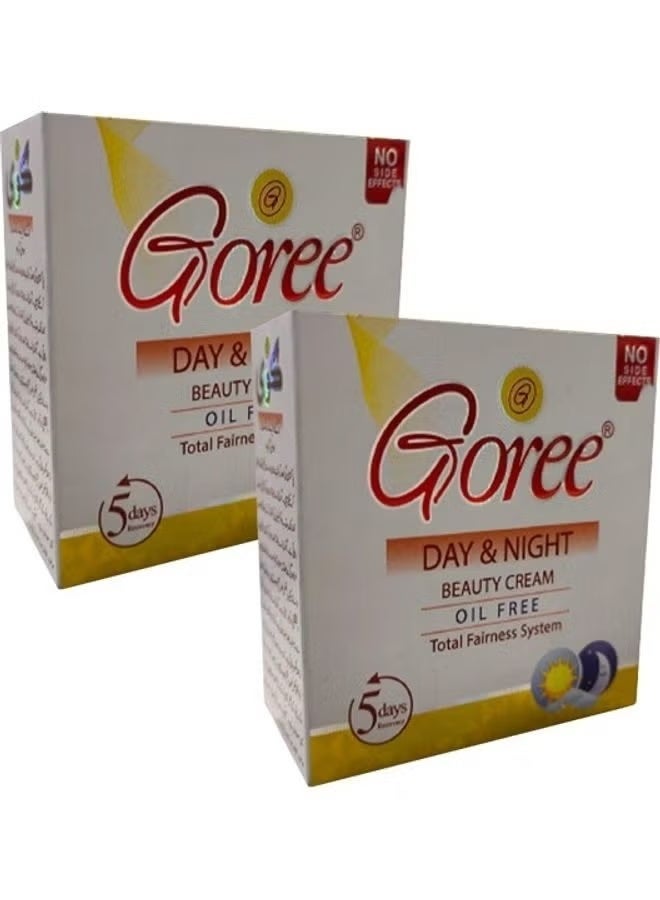Goree Day & Night Whitening Cream | Oil-Free Fairness Moisturizer - 2x30g - Image 1