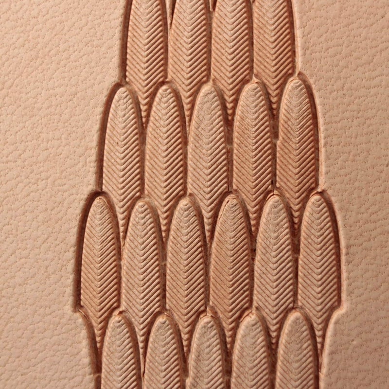 DandS ltd Leather Stamp Tool, Feather Veiner, Professional Steel Craft Tool for Leatherworking, Embossing, Carving & Stamping Leather Projects, Belts Wallets & DIY Projects Compatible with Mallet #370 - Image 2