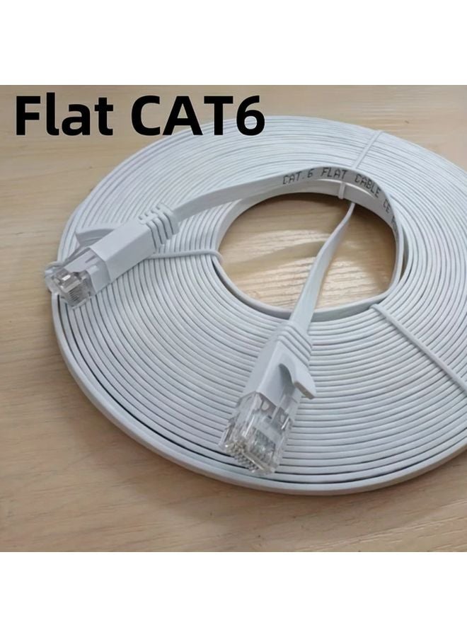 كابل إيثرنت مسطح Cat6 طول 5 متر عالي السرعة 1 جيجابت في الثانية UTP محمي سلك التوصيل - Image 1