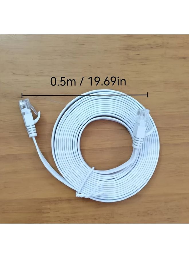 كابل إيثرنت مسطح Cat6 طول 5 متر عالي السرعة 1 جيجابت في الثانية UTP محمي سلك التوصيل - Image 3