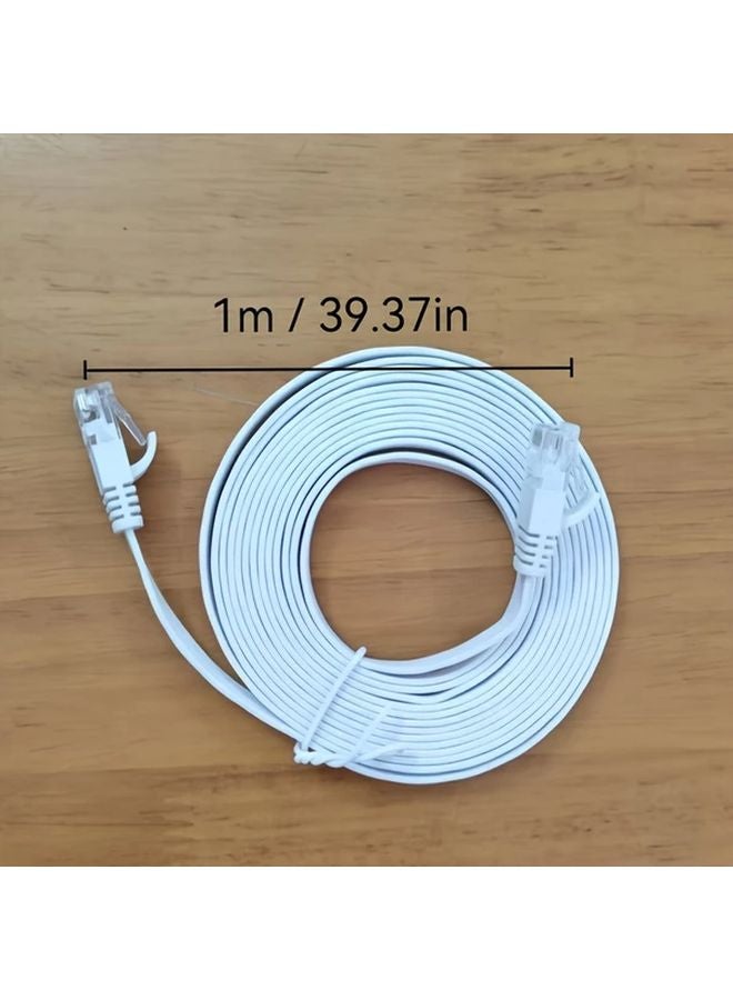كابل إيثرنت مسطح Cat6 طول 5 متر عالي السرعة 1 جيجابت في الثانية UTP محمي سلك التوصيل - Image 2