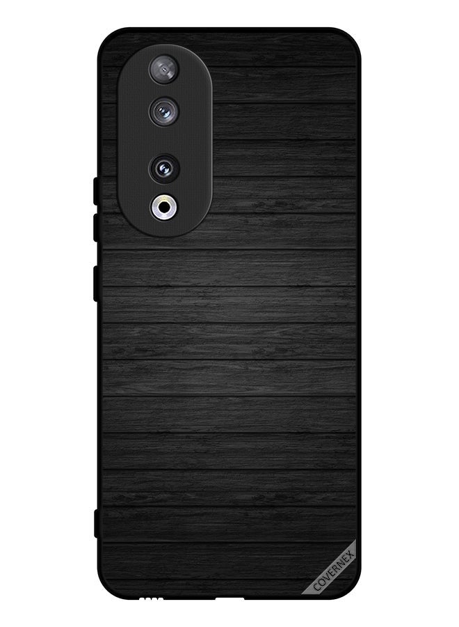 Covernex غطاء حماية لهاتف هونر 90 بنمط خشبي داكن - Image 1