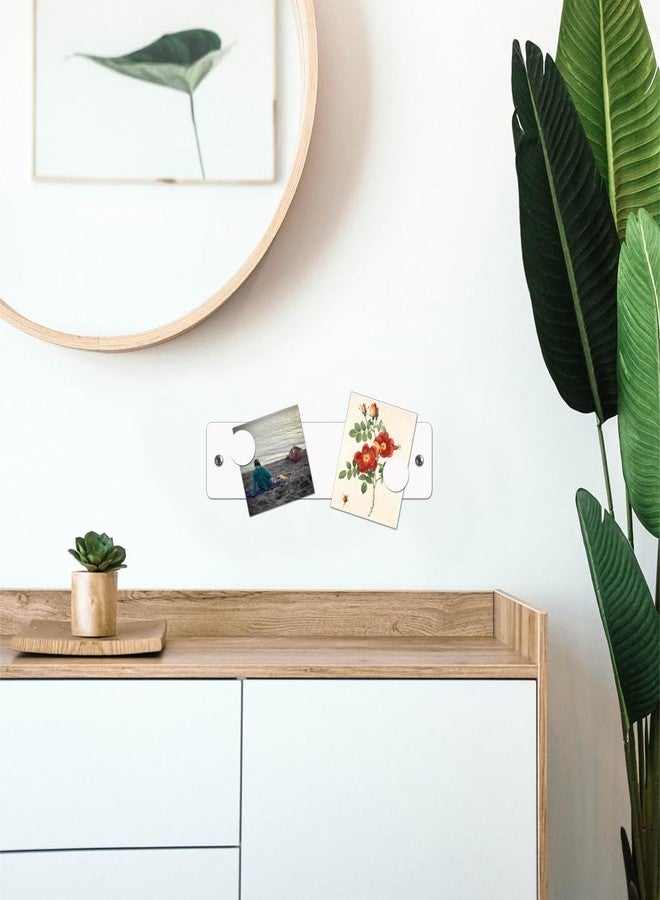 Three By Three Seattle Three by Three Magnetic Strip Bulletin Board Long Wide - 12" x 3" Metal Organizer with Strong Magnets & Wall-Mounting Hardware for Home, Office, or Dorm (3 Pack) Matte White - Image 2