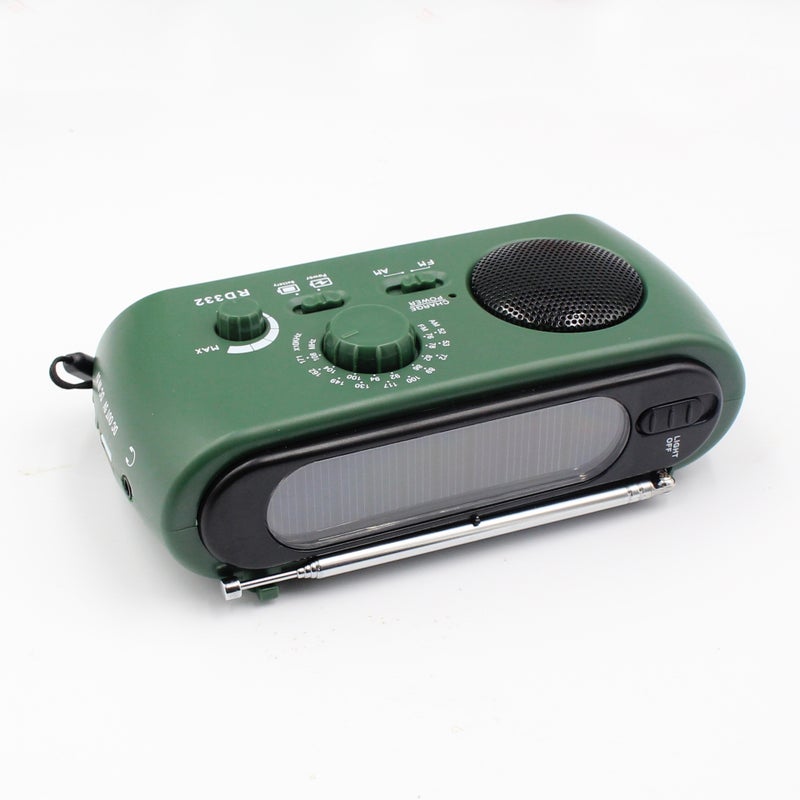 Radio Hand Power Solar Radio Flashlight Multi-Function Emergency Charging - Image 5