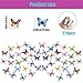 HETRUUOP 220pcs Mini Resin Butterflies 22 Styles Miniature Small Butterflies to Hide Tiny Resin Animals Figures Ornaments for Micro Fairy Garden Landscape Dollhouse Accessories Butterfly Nail Charms - Image 4