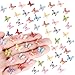 HETRUUOP 220pcs Mini Resin Butterflies 22 Styles Miniature Small Butterflies to Hide Tiny Resin Animals Figures Ornaments for Micro Fairy Garden Landscape Dollhouse Accessories Butterfly Nail Charms - Image 2