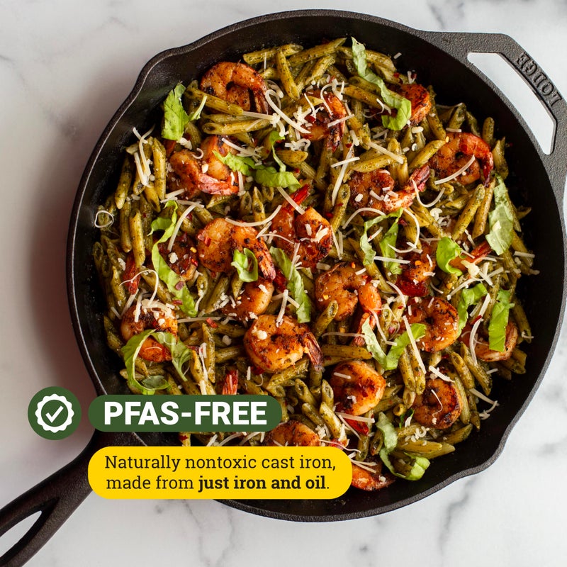 Lodge Pre-Seasoned Cast Iron Skillet Set - Set Includes 8 Inch Skillet, 10.25 Inch Skillet, and 12 inch Skillet - 3 Piece - Image 3