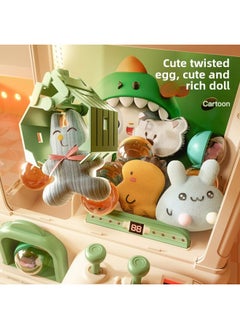 Generic [Tao Doodle] Children's Electric Doll Grab Machine Coin-operated Toy Boy And Girl Clamp Doll Fun Gashapon Machine Gift-Color:[cute Rabbit Gift Box Model] Free 20 Dolls + 10 Gashapon + 10 Coins  - Image 4