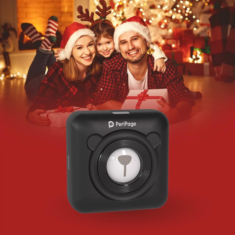 PeriPage A6 Mini Pocket Printer HD 304DPI Wireless BT Thermal Printer Picture Photo Label Memo Notes Journal Receipt Paper Instant Printer Sticker AR Photo Function Inkless Printing Compatible with - Image 3