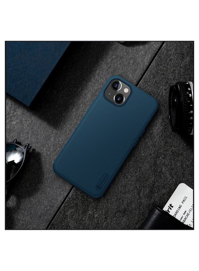 Nillkin Super Frosted Shield  Pro Hard Back Cover Case for iPhone 13 - Blue - Image 2