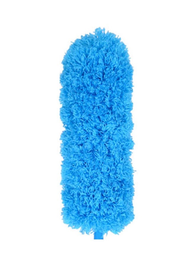 NIBEMINENT Washable Microfiber Duster With Extension Pole And Protective Head Cap Blue/Silver - Image 2