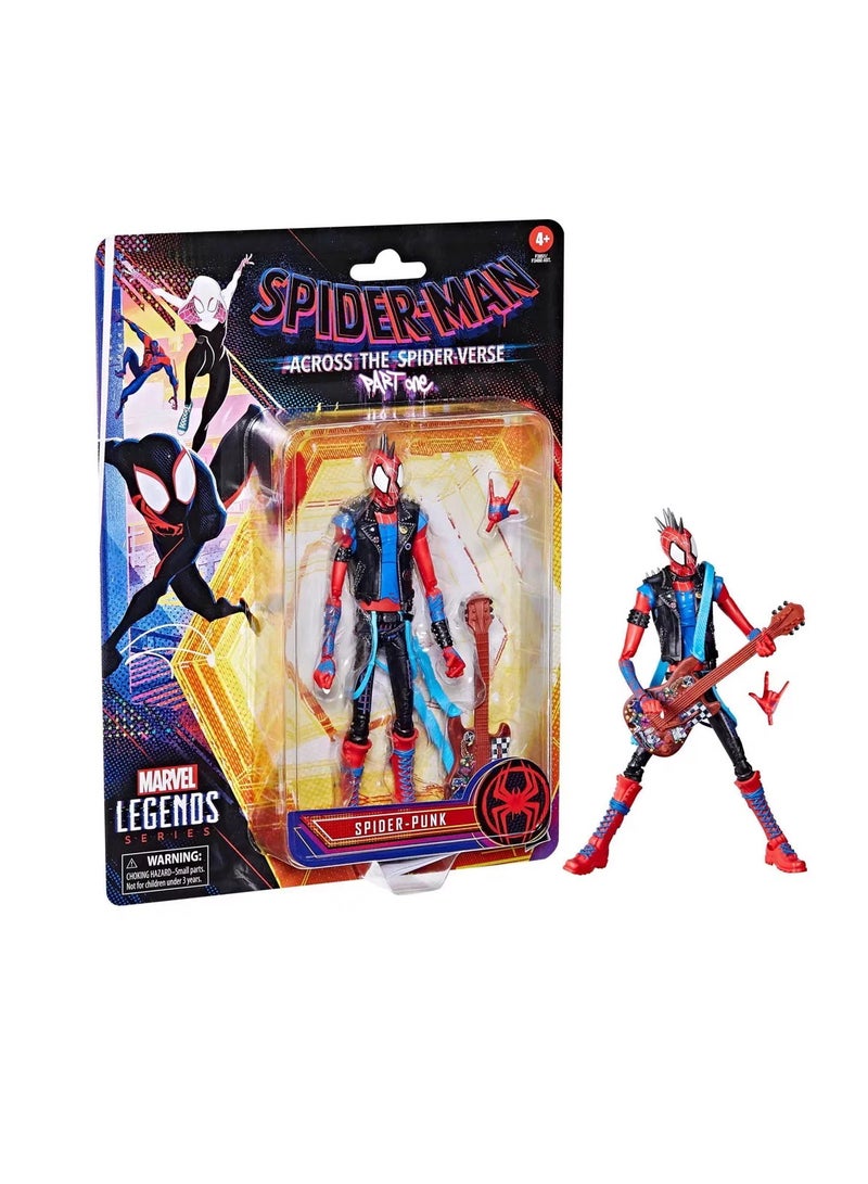 عام لعبة مجسم Spider-Punk من سلسلة Marvel Legends Spider-Man:Across the Spider-Verse (الجزء الأول) مقاس 6 بوصات، ملحق رقم 1 - Image 4