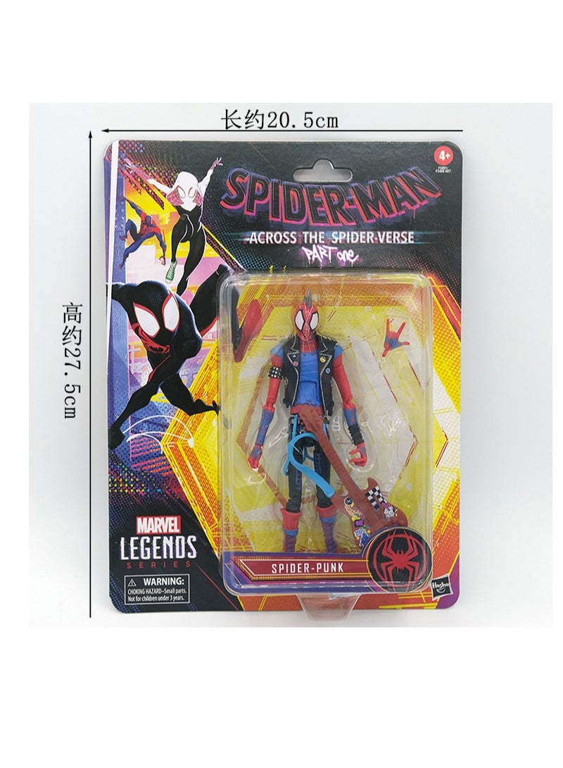 عام لعبة مجسم Spider-Punk من سلسلة Marvel Legends Spider-Man:Across the Spider-Verse (الجزء الأول) مقاس 6 بوصات، ملحق رقم 1 - Image 5