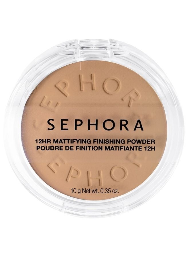 سيفورا بودرة اللمسة النهائية غير اللامعة من مجموعة سيفورا، تدوم 12 ساعة - بودرة مضغوطة للتحكم في الزيوت، لون 05 متوسط ​​محايد (10 جم) لإطلالة خالية من اللمعان تدوم طويلًا - Image 1