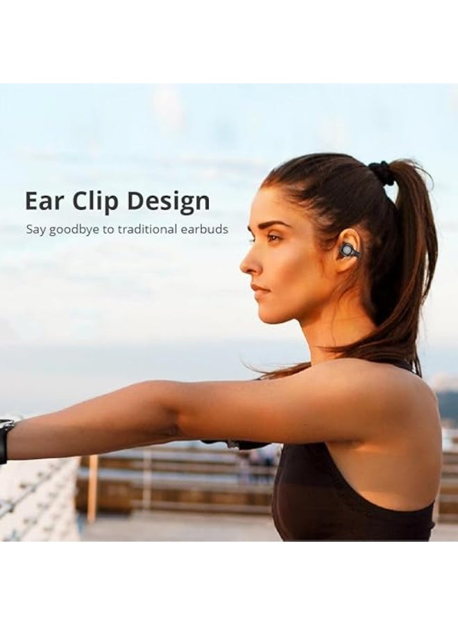RIVERSONG RIVERSONG Air Clip L2  Open Wearable Stereo Earbuds, Clip-On Ear Design, 30 HR Playing time, ENC Clear Calls, 360 HD Stereo, Black - Image 5