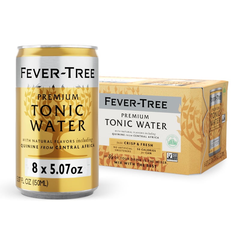FEVER TREE FeverTree Tonic Water  Premium Mixer for Cocktails and Mocktails 51 fl oz Cans Pack of 8  Naturally Sourced NonGMO - Image 3