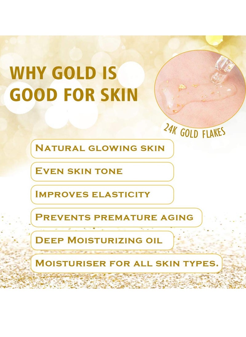 VOLAMENA WITH DEVICE Mystic Beauty Face Oil with 24k Gold and 10 Pure Essentials Oils 1.01 Fl Oz 30ml - Image 2