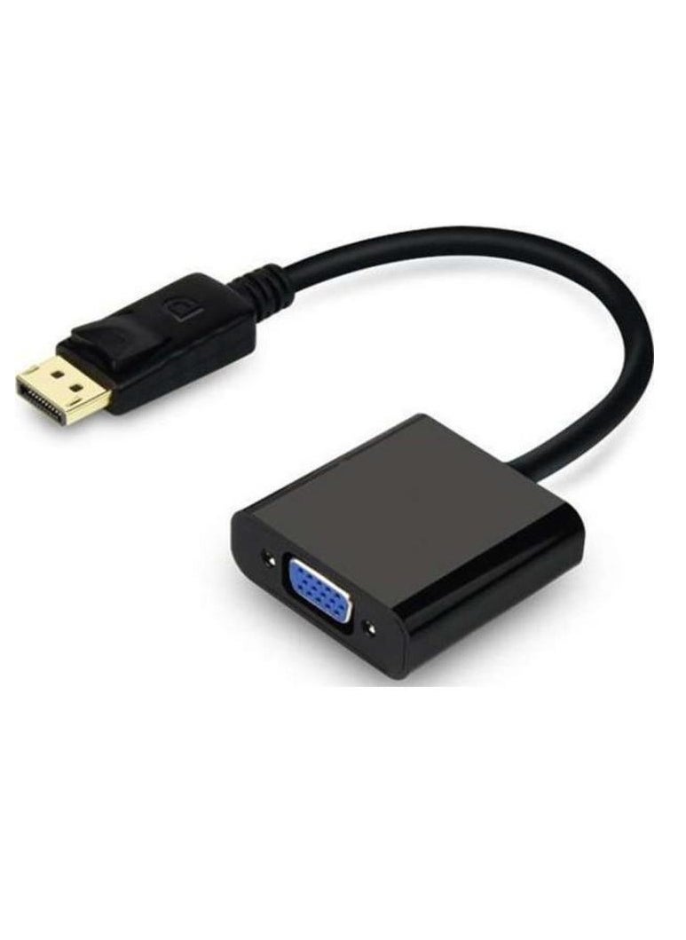 Generic Display Port To VGA Converter Adapter Black  - Image 2
