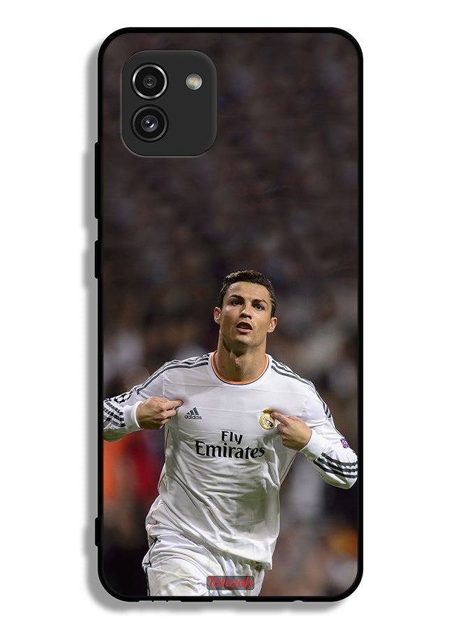 Tolwak Samsung Galaxy A03 Protective Case Cover Cristiano Ronaldo - Image 1