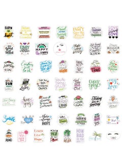 iDream iDream Self-Adhesive Motivational Phrases Stickers – Inspirational Life Quotes Theme, Set of 50, 3-8 cm, Positive & Uplifting Wall Decals for Home, Office, Study Room Decor  - Image 4