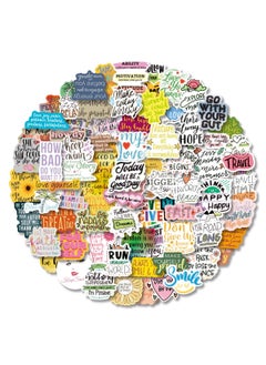 iDream iDream Self-Adhesive Motivational Phrases Stickers – Inspirational Life Quotes Theme, Set of 50, 3-8 cm, Positive & Uplifting Wall Decals for Home, Office, Study Room Decor  - Image 2