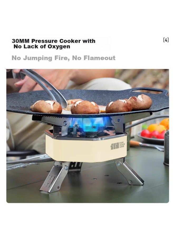 TANXIANZHE Tanxianzhe Explorer Outdoor Portable Camping Stove Gas Stove Windproof Stove High Mountain Stove Cooking Utensils - Image 2