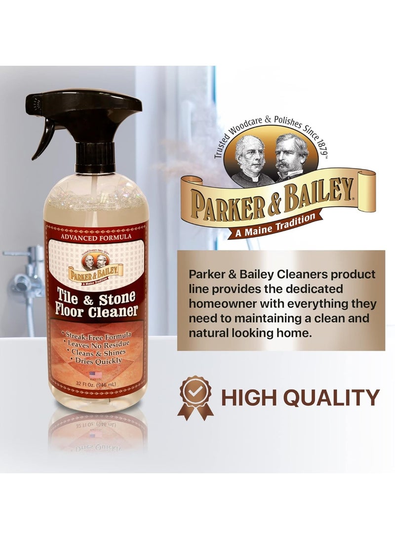 Parker & Bailey Tile & Stone Cleaner Floor Cleaner Granite Countertop Kitchen Island Cleaning Spray Marble Tile Slate Quartz Daily Granite Bathroom Counter 946 ML - Image 4