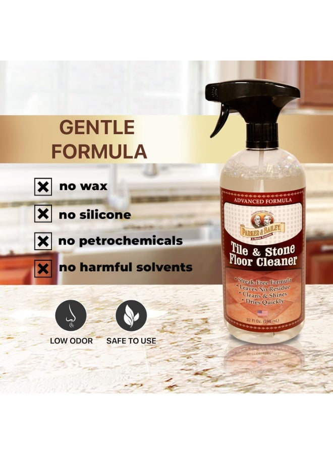 Parker & Bailey Tile & Stone Cleaner Floor Cleaner Granite Countertop Kitchen Island Cleaning Spray Marble Tile Slate Quartz Daily Granite Bathroom Counter 946 ML - Image 5