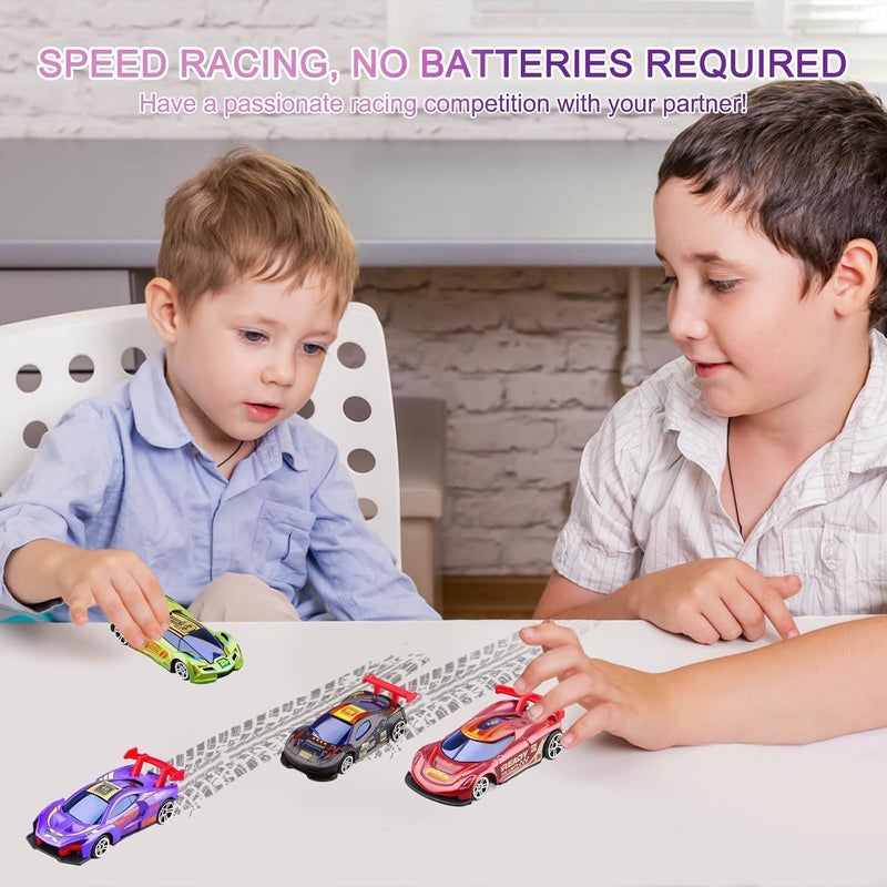 Street Machines Colour Change Cars, 4 Pcs Mini Racing Car Playset, Water-Activated Colour Changing Alloy Cars for Kids Boys & Girls Birthday Gift - Image 5