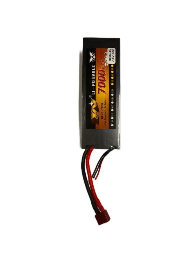 Generic Hengguan Simulation Car Original Battery 1500-3000-4500-5200-7000 MA Upgrade Battery Accessories-Color:7.4V 1500 MA Hard Shell T Head  - Image 2