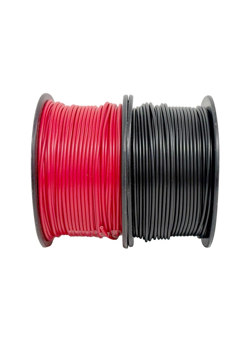 RACO RACO US PRO Tinned Copper Wire – 50M Flexible Silicone Cable for Breadboards, Automotive Use, DIY Projects & Battery Wiring (1.3mm-50Metre(2 Color))  - Image 1