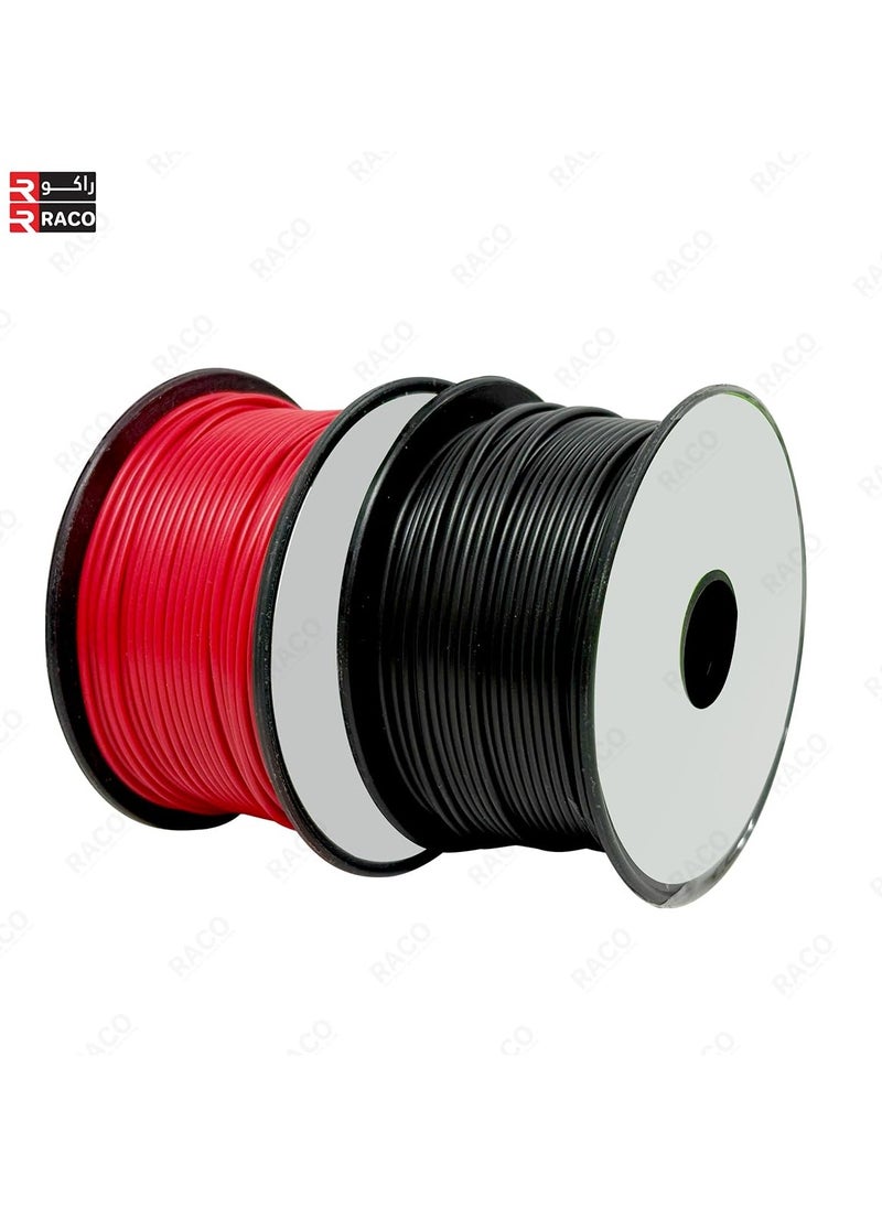 RACO RACO US PRO Tinned Copper Wire – 50M Flexible Silicone Cable for Breadboards, Automotive Use, DIY Projects & Battery Wiring (1.3mm-50Metre(2 Color))  - Image 2