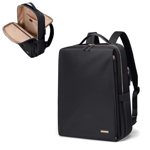GOLF SUPAGS Stylish Laptop Backpack for Women Airline Approved Perfect for Work College and Travel MultiFunctional Casual Daypack Fits 14 Inch Notebook Black - Image 1