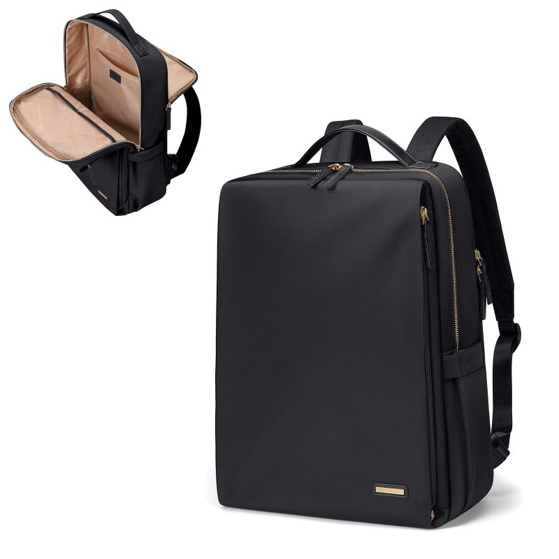 GOLF SUPAGS Stylish Laptop Backpack for Women Airline Approved Perfect for Work College and Travel MultiFunctional Casual Daypack Fits 14 Inch Notebook Black - Image 2