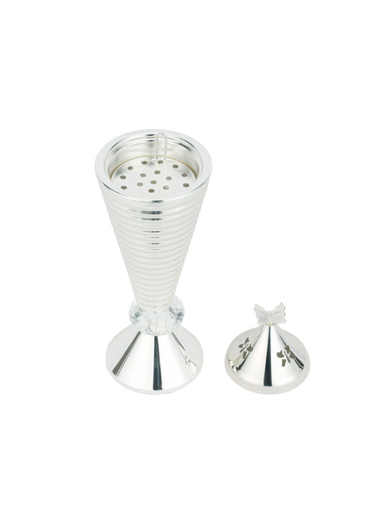 Royalford Incense Burner- RF12333/ Silver-Finish Metal Body, Efficient Airflow Silver - Image 3