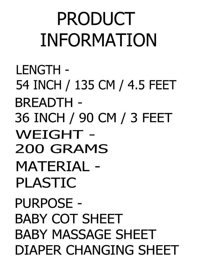 Ecosoft - Plastic Sheet Pvc Sheet For Kids Rubber Sheet For Babies Bed Wetting Protector(90 X 135 Cm) (Pink Cow) - Image 1