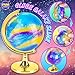 FUN KIDZ Toy Galaxy Slime Kit for Boys Girls 1012 FunKidz Ultimate Metallic Slime Making Kit for Kids Ages 812 DIY Glow Galactic Globe Shape Fun Slime Gifts - Image 3
