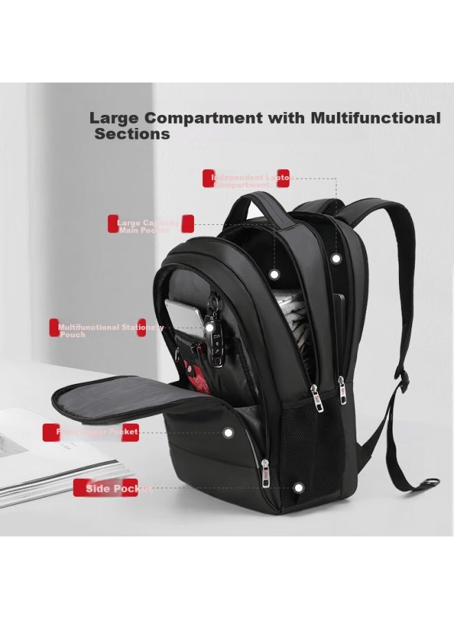 CROSS+GEAR Crossgear Cross Medal Swiss Large Capacity Business Backpack Commuter Uni Travel School Laptop Bag - Image 2