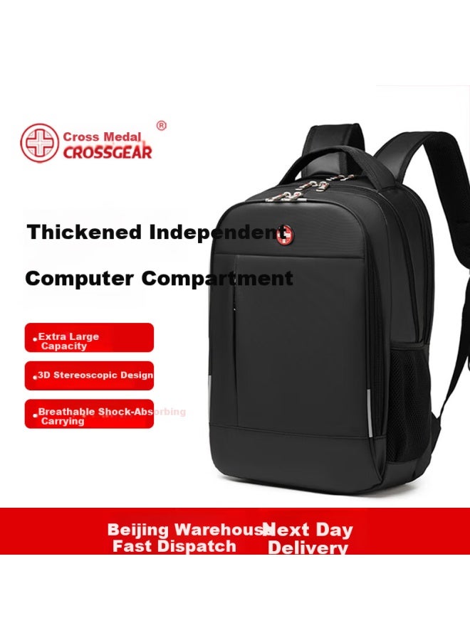CROSS+GEAR Crossgear Cross Medal Swiss Large Capacity Business Backpack Commuter Uni Travel School Laptop Bag - Image 1
