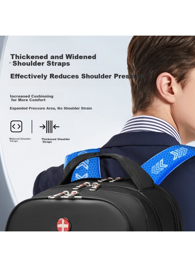 CROSS+GEAR Crossgear Cross Medal Swiss Large Capacity Business Backpack Commuter Uni Travel School Laptop Bag - Image 5
