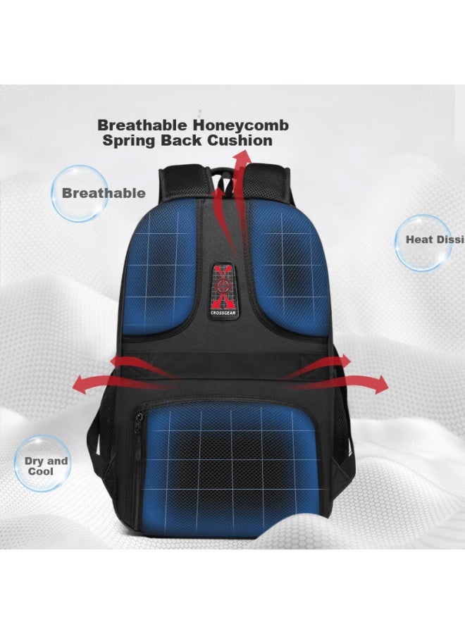 CROSS+GEAR Crossgear Cross Medal Swiss Large Capacity Business Backpack Commuter Uni Travel School Laptop Bag - Image 3