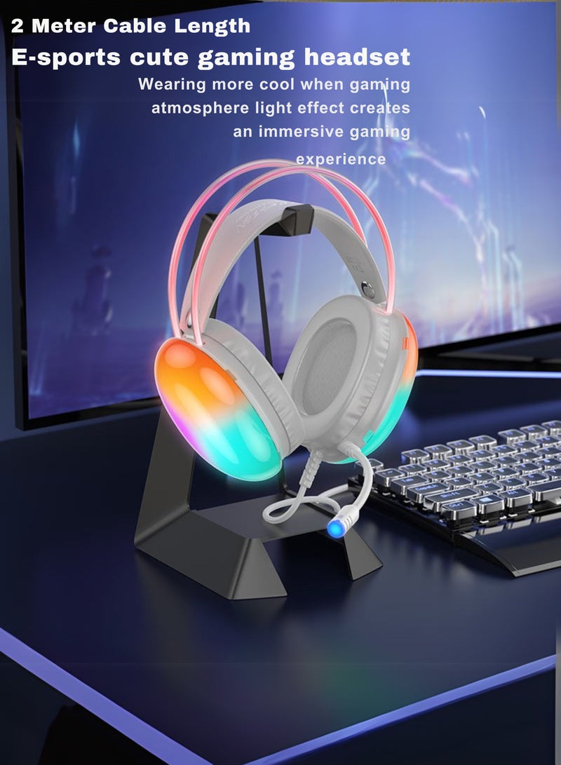 Hoco W109 Gaming Headset – Over-Ear Wired Gaming Headphones with Mic for PS4/PS5/Xbox One/Xbox Series X|S/Nintendo Switch/PC – Premium Leather Earcups  - Image 4