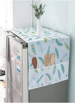 Bukela Refrigerator Dust Cover, Waterproof Cover with Side Storage Bag, Universal Cover Cloth, Suitable for Home and Kitchen, Multi-purpose Top Cover (24.4"*70.8")  - Image 1