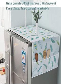 Bukela Refrigerator Dust Cover, Waterproof Cover with Side Storage Bag, Universal Cover Cloth, Suitable for Home and Kitchen, Multi-purpose Top Cover (24.4"*70.8")  - Image 4