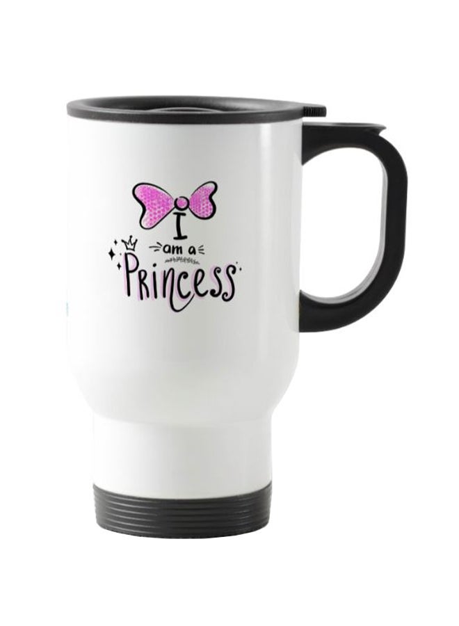 RYN Princess Printed Travel Mug White 13centimeter
