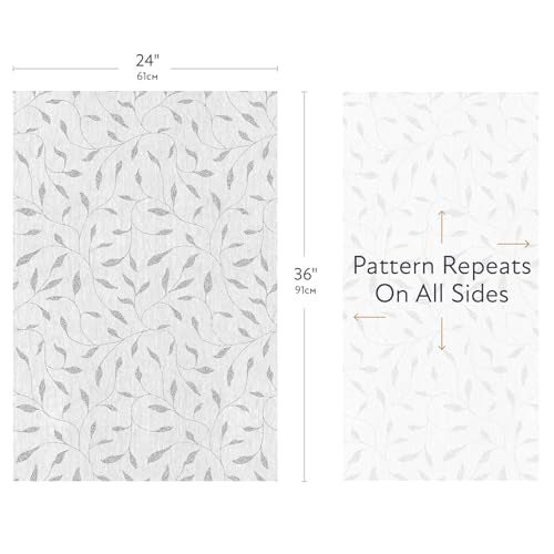 Artscape Etched Leaf | Decorative Privacy Window Film with Textured Glass Pattern | Non-Adhesive & UV Protection | Easy to Apply & Removable | 24 x 36 Inches | Made in USA - Image 4
