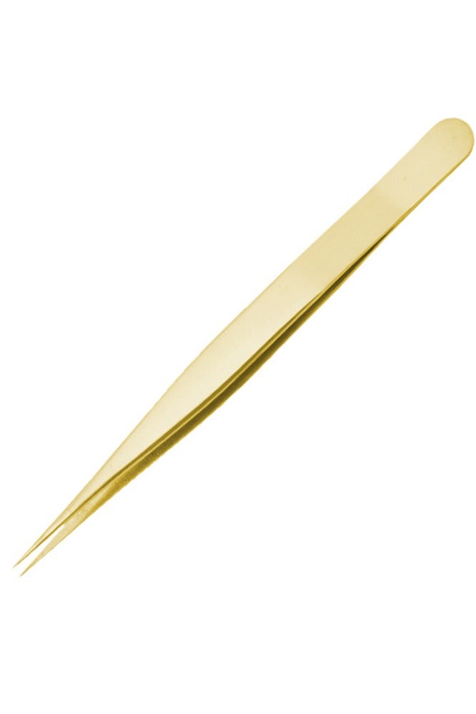 2-pieces Stainless Steel Precision Straight and Curved Tip Tweezers Nippers for Eyelash Extensions Nail Art Sticker Rhinestone Picker Tweezers Beauty Makeup Tool - Image 2