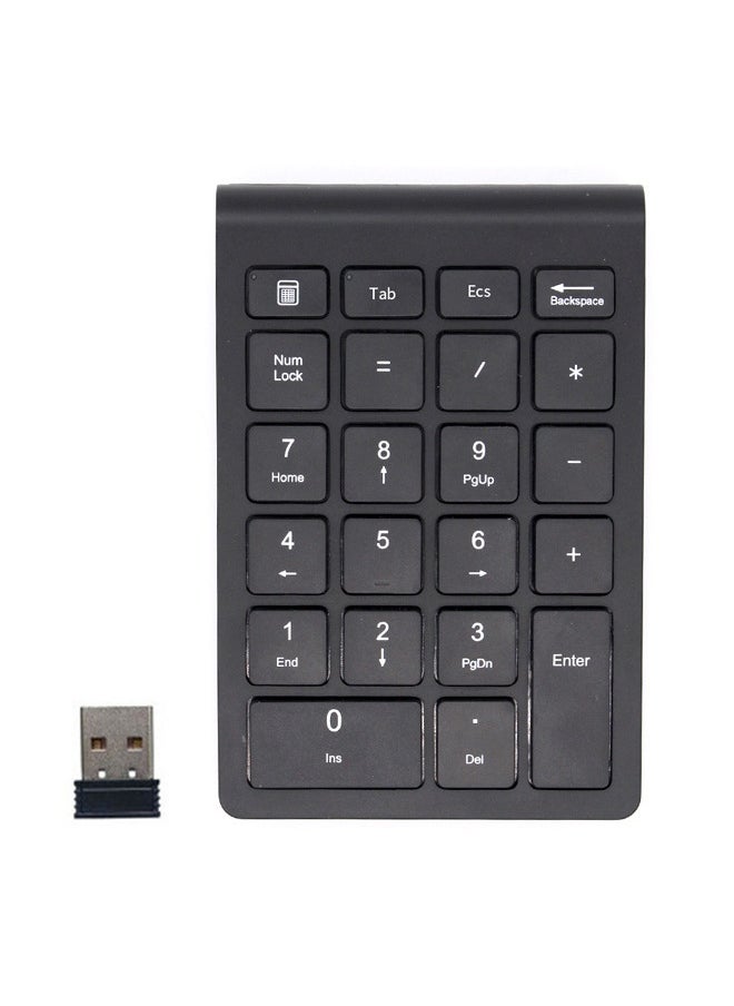 X-level 22 Keys Bluetooth Wireless Number Pad Rechargeable Mini 2.4GHz Numeric Keypad Portable Silent Financial Accounting Numeric Keypad Keyboard Extensions Efficiently Data Entry with Arrow for Laptop Desktop MacBook Pro Air iMac iPhone iPad  - Image 4