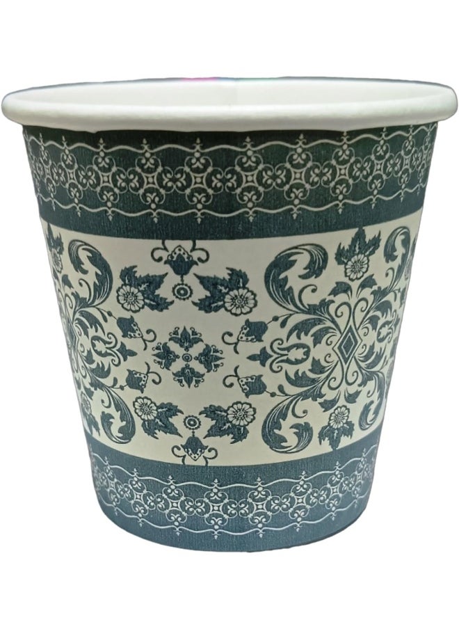 ALSAQER Alsaqer Disposable Paper Kahwa/Cawa Cups 50-Pieces, 2.5 oz Capacity, Blue  - Image 1